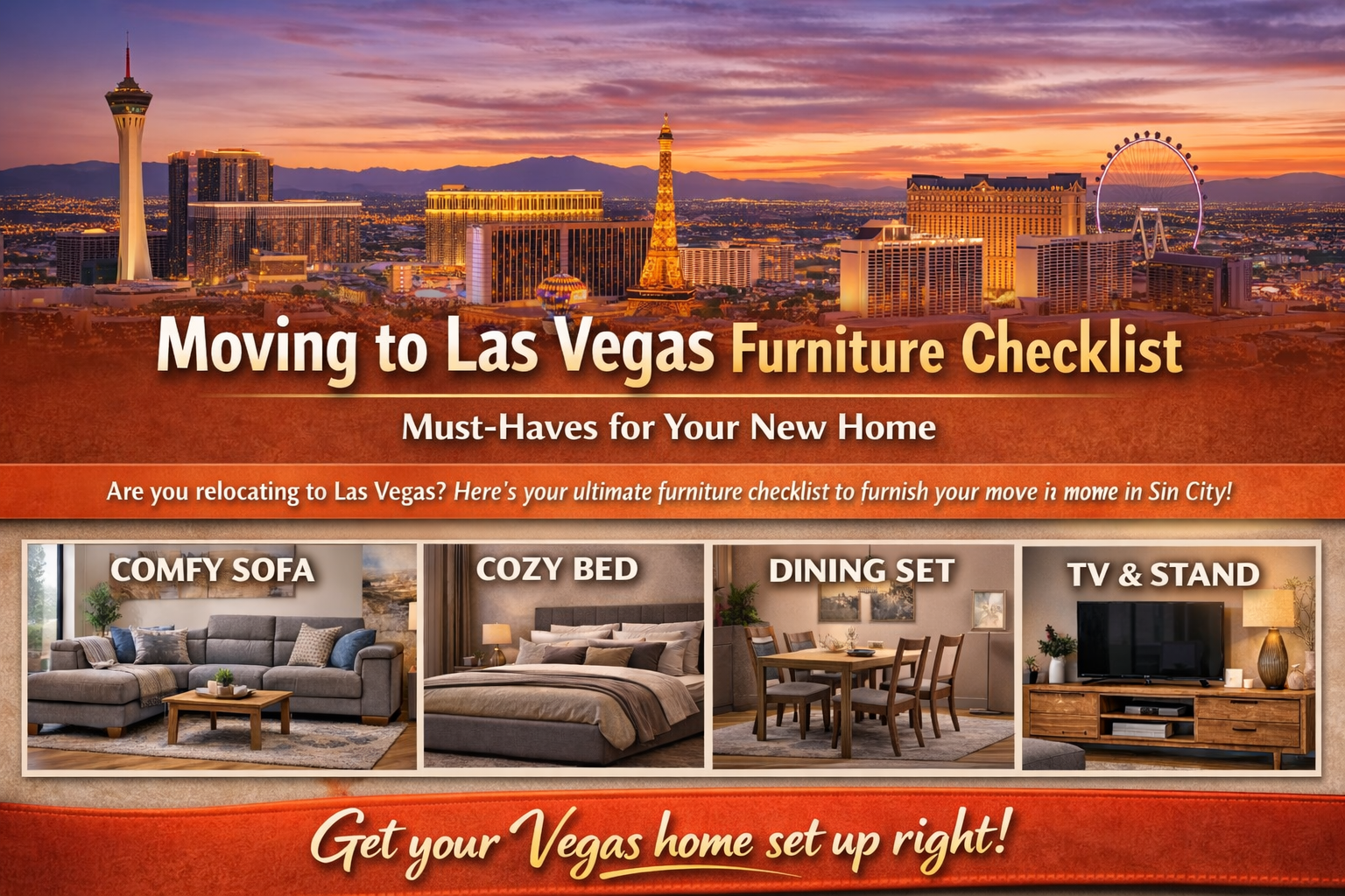 Moving to Las Vegas? Your Ultimate Furniture Checklist - Half Price Furniture