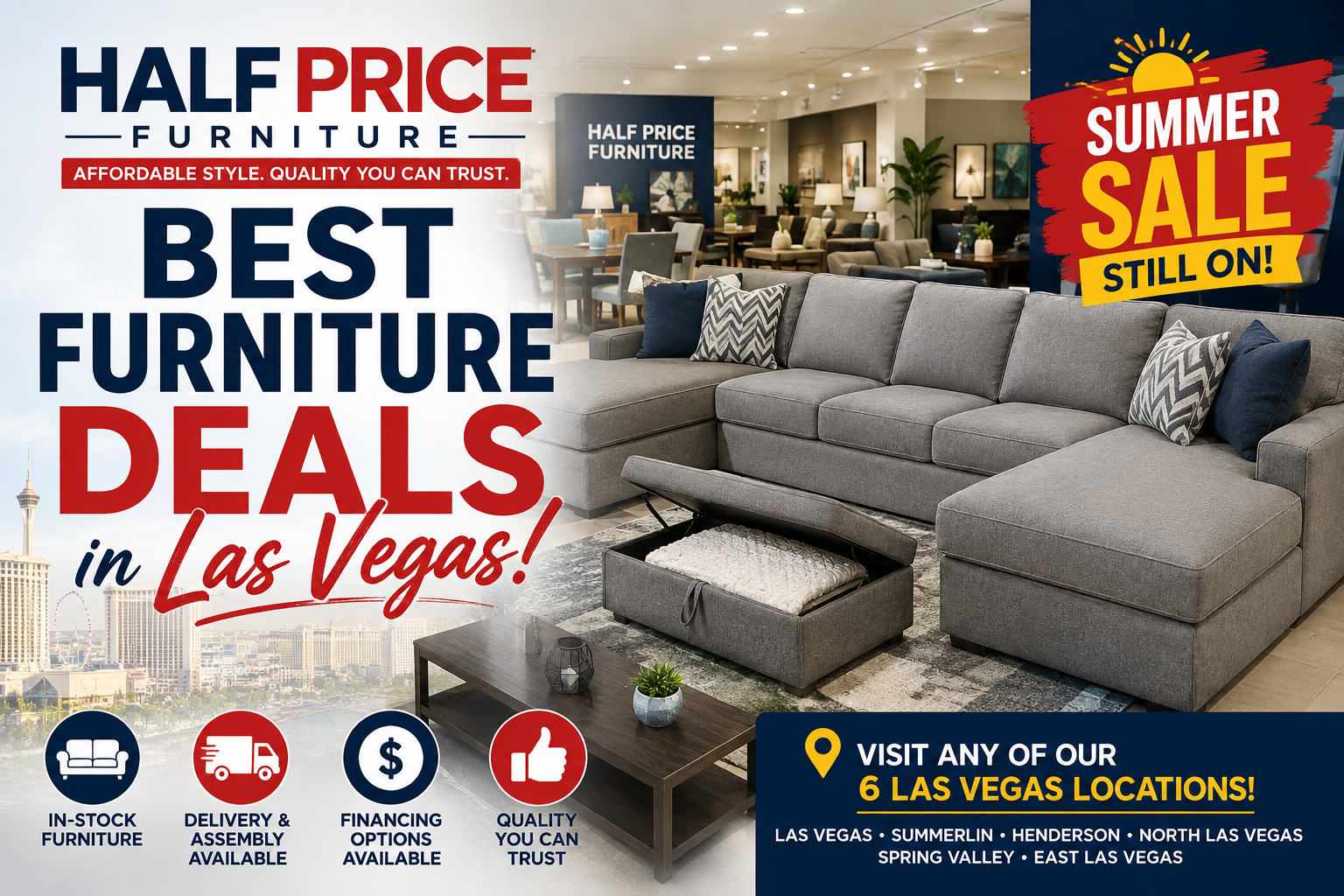 Best Furniture Deals in Las Vegas: How to Furnish Your Home for Less in 2026 - Half Price Furniture