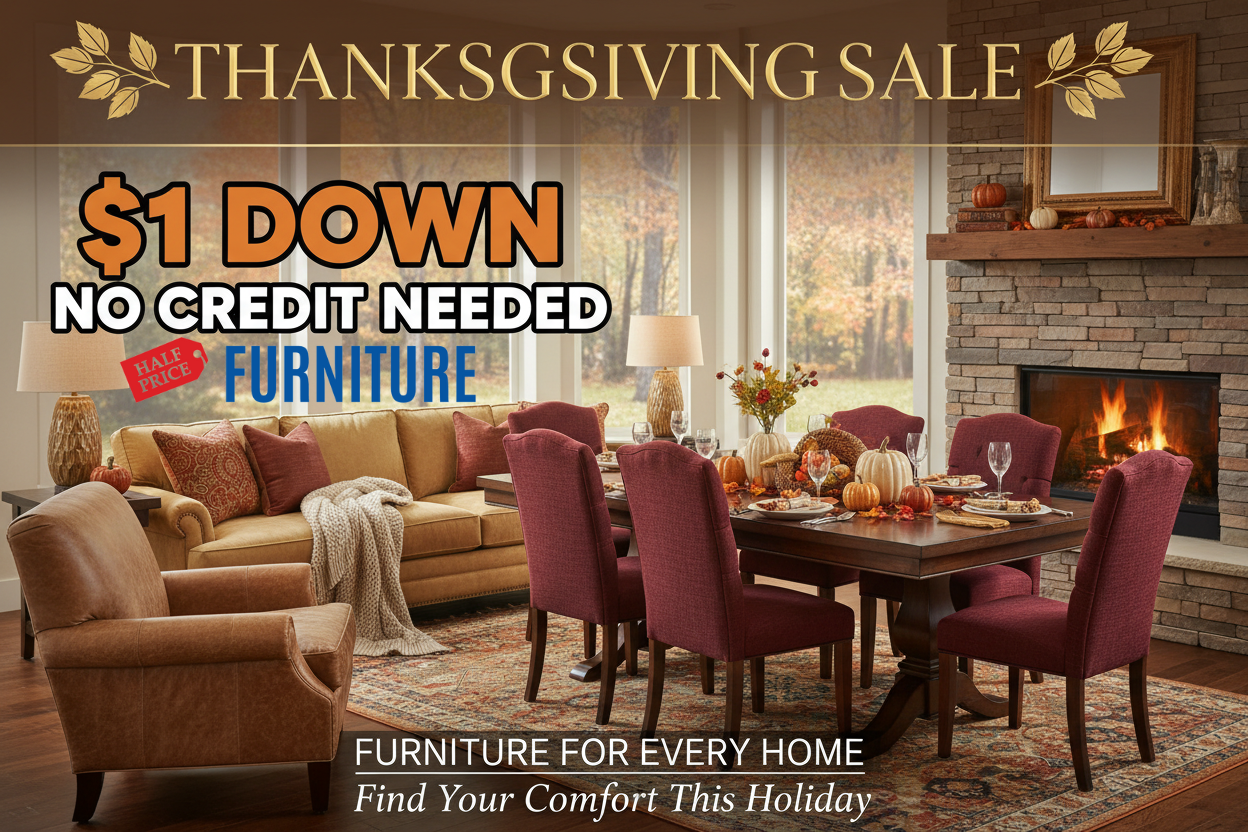Thanksgiving Sale at Half Price Furniture: Celebrate Comfort, Style & Big Savings!