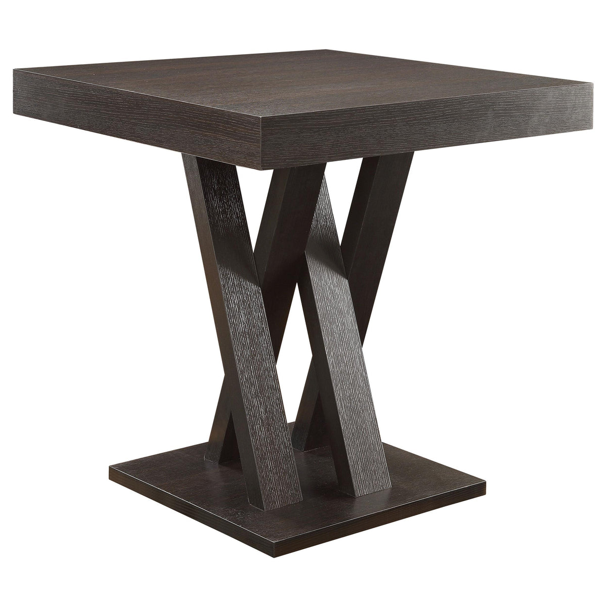 Freda Square Counter Height Table Cappuccino  Las Vegas Furniture Stores