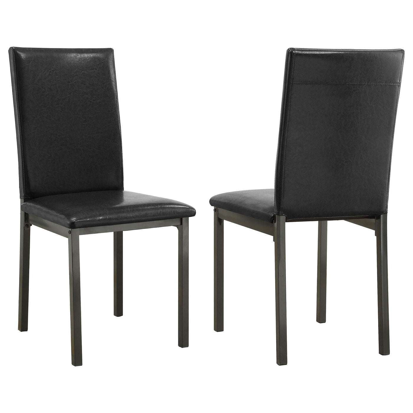 Garza Upholstered Dining Chairs Black (Set of 2) Half Price Furniture