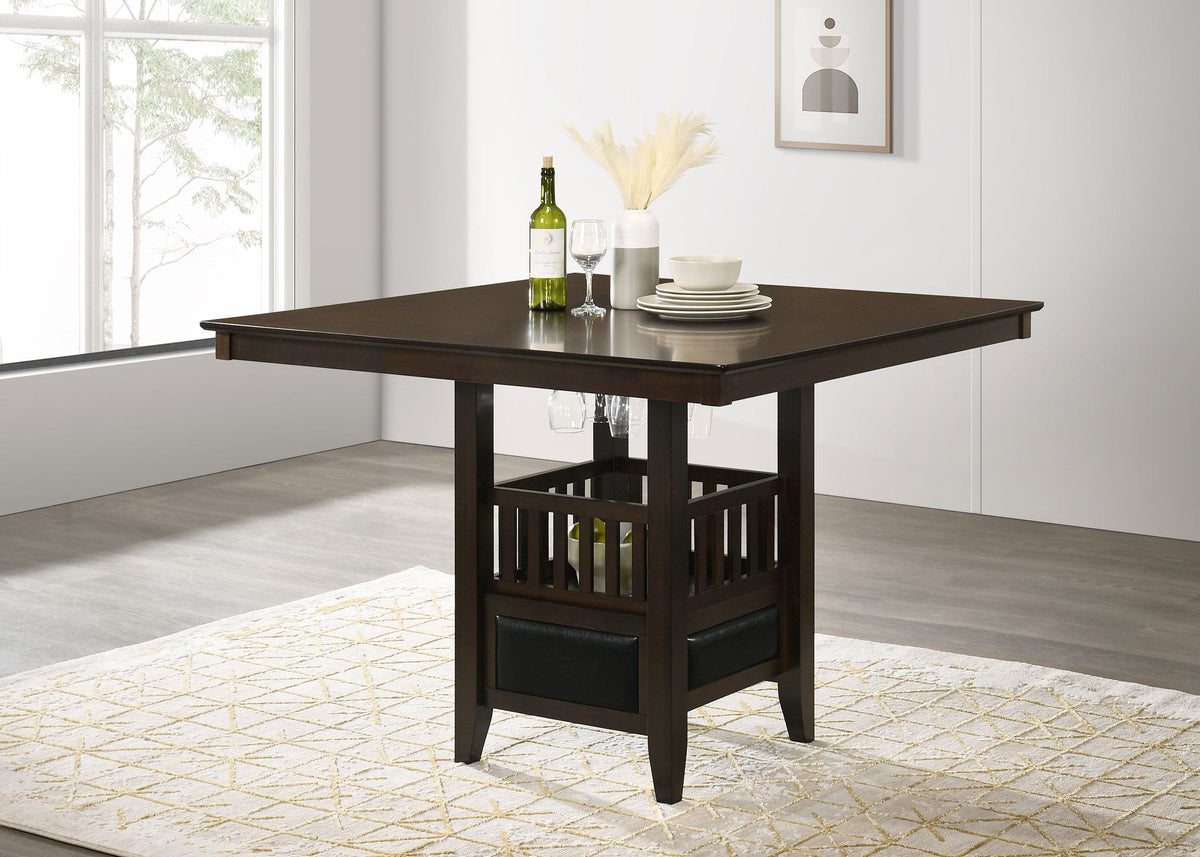Jaden Casual Espresso Counter Height Table Half Price Furniture