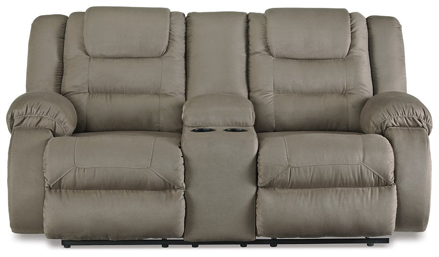McCade Reclining Loveseat with Console  Half Price Furniture