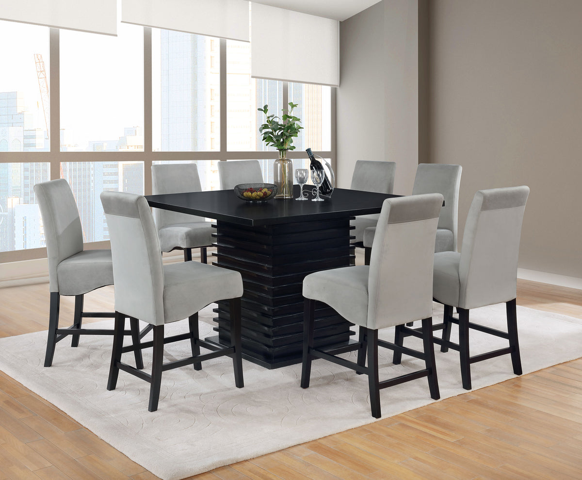 Stanton Dining Set Black and Grey - Dining Room Set - Half Price Furniture