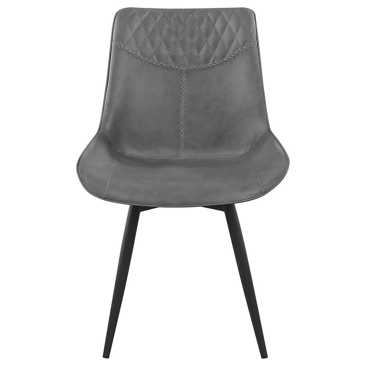 Brassie Upholstered Side Chairs Grey (Set of 2)  Las Vegas Furniture Stores