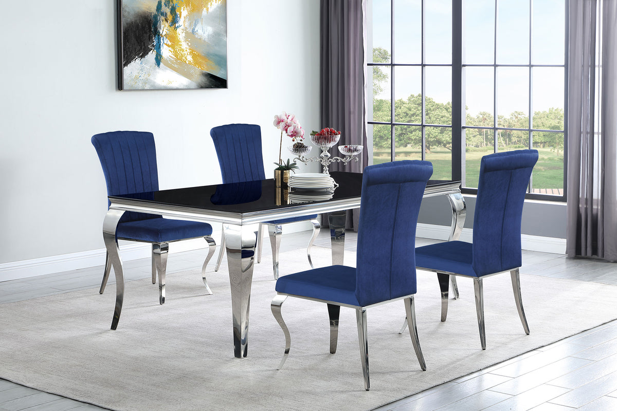 Carone 5-piece 81" Rectangular Dining Set - Dining Room Set - Half Price Furniture