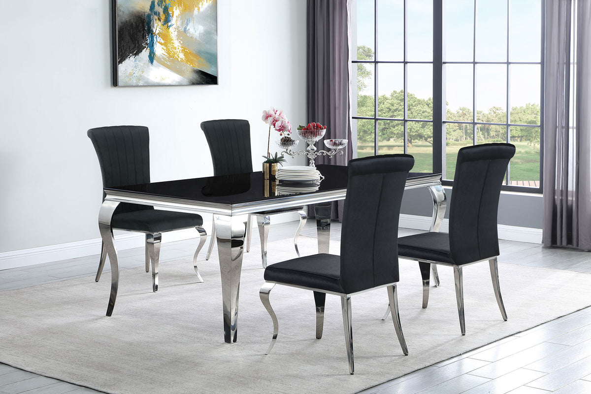 Carone 5-piece 81" Rectangular Dining Set Half Price Furniture