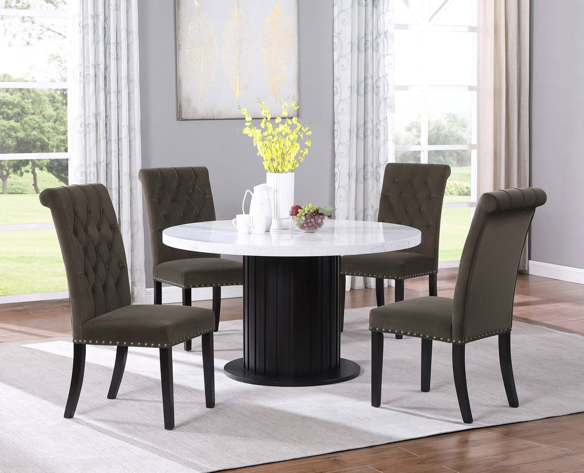 Sherry 5-piece Round Dining Set Half Price Furniture