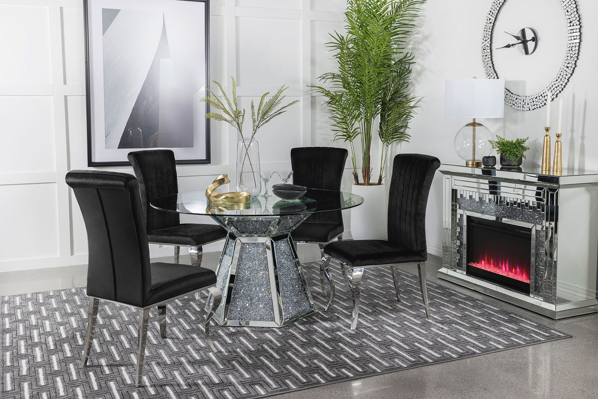 Quinn 5-piece Hexagon Pedestal Dining Room Set  Las Vegas Furniture Stores