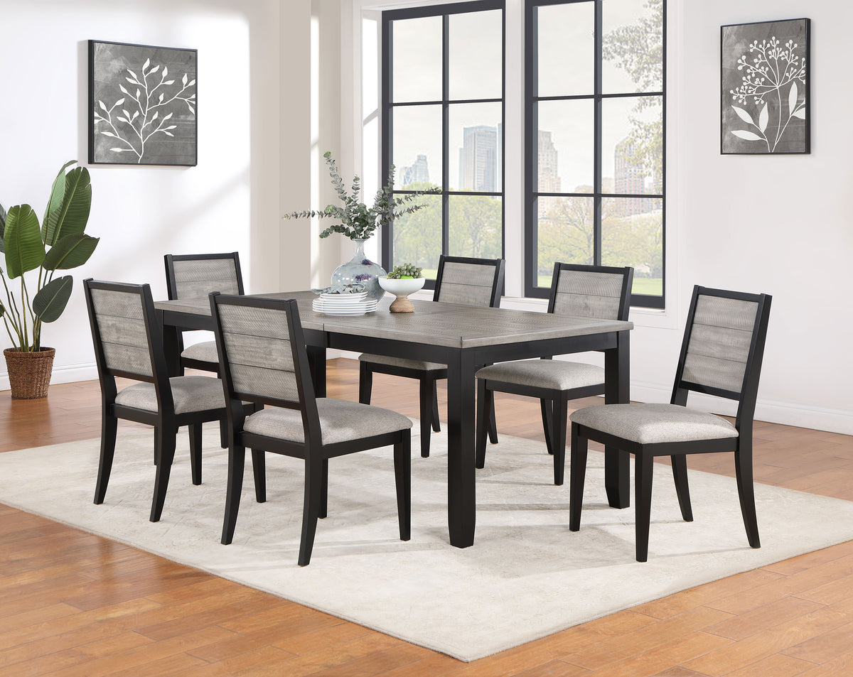 Elodie Dining Table Set with Extension Leaf Elodie Dining Table Set with Extension Leaf Half Price Furniture