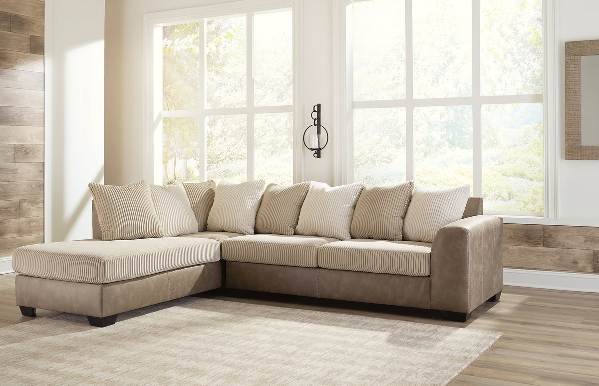 Keskin 2-Piece Sectional with Chaise  Half Price Furniture