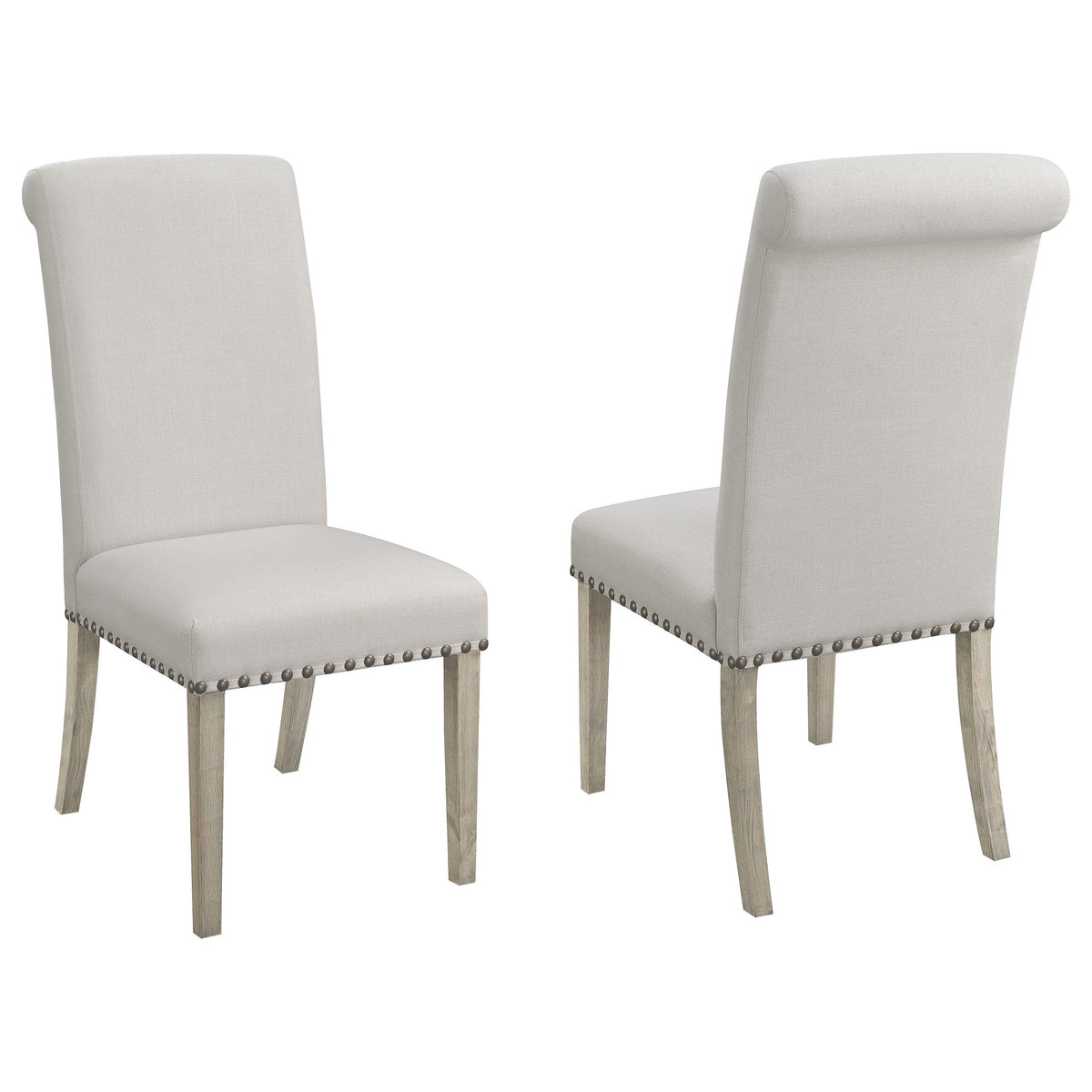 Salem Upholstered Side Chairs Rustic Smoke and Grey (Set of 2)  Las Vegas Furniture Stores