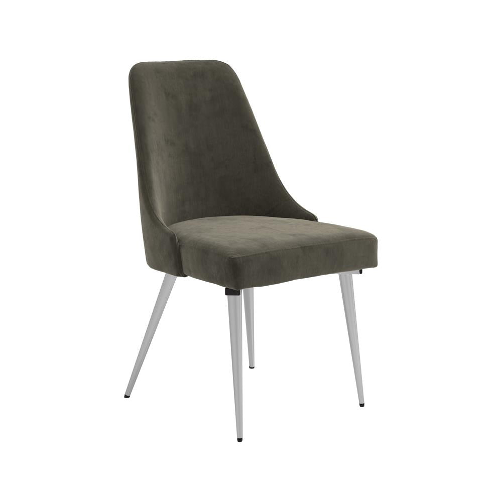 Cabianca Curved Back Side Chairs Grey (Set of 2)  Las Vegas Furniture Stores