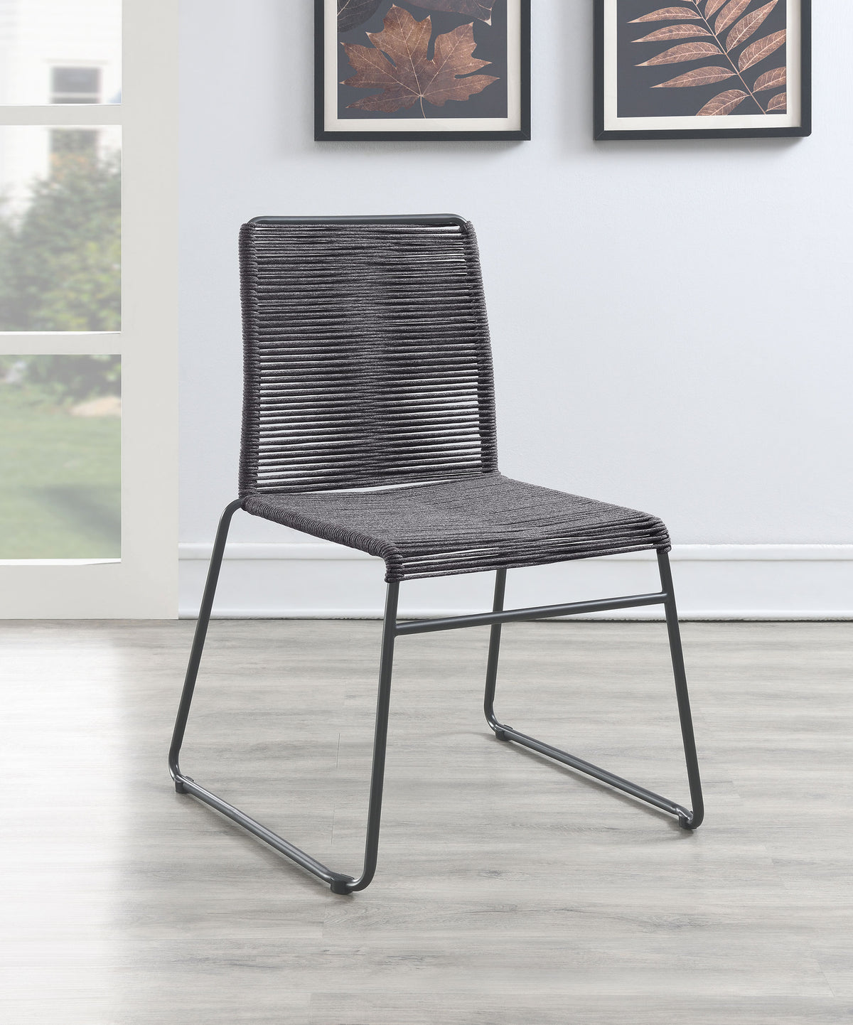 Jerome Upholstered Stackable Side Chairs (Set of 2)  Las Vegas Furniture Stores