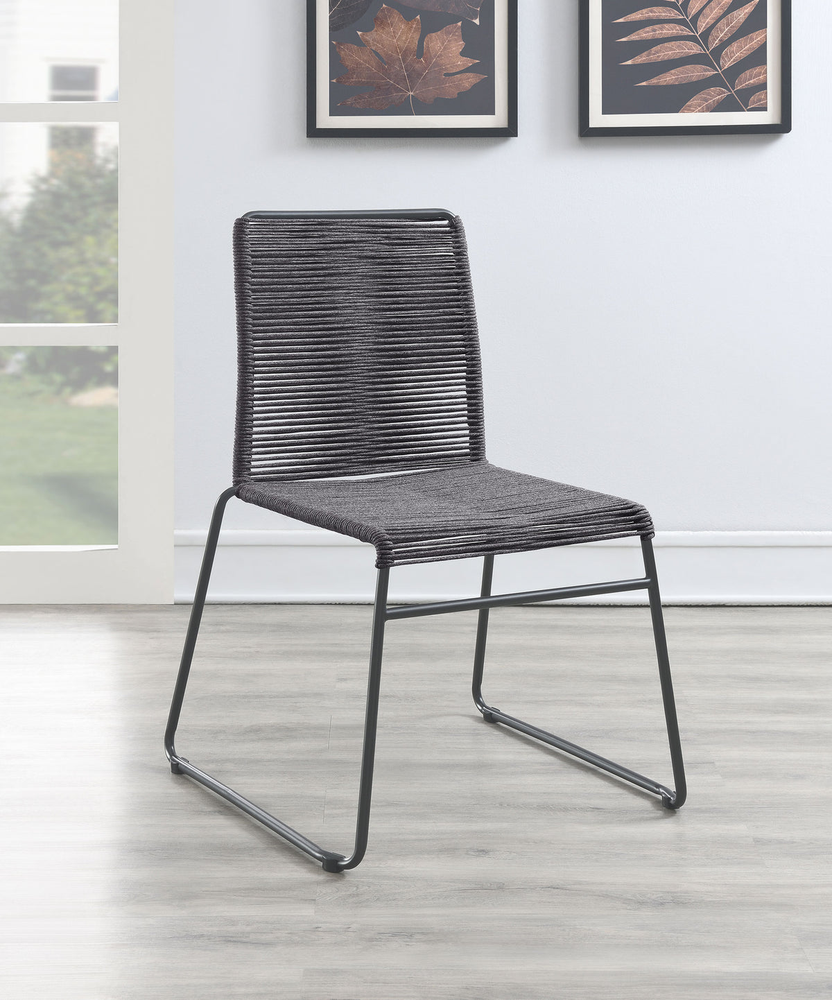 Jerome Upholstered Stackable Side Chairs (Set of 2) Half Price Furniture