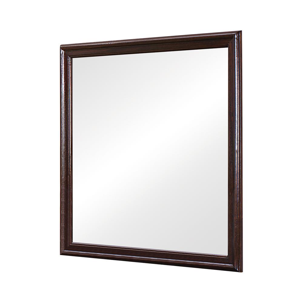 Louis Philippe Square Dresser Mirror Cappuccino Half Price Furniture
