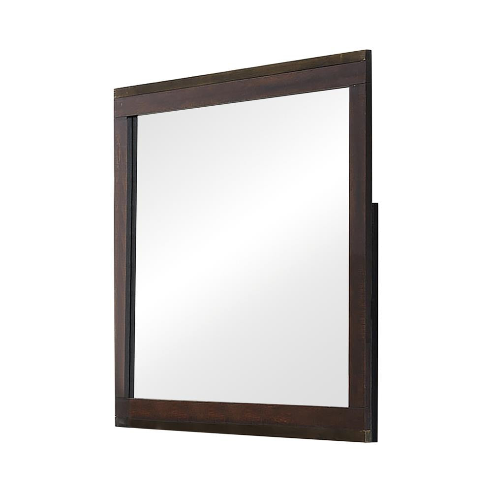 Edmonton Dresser Mirror Rustic Tobacco Half Price Furniture