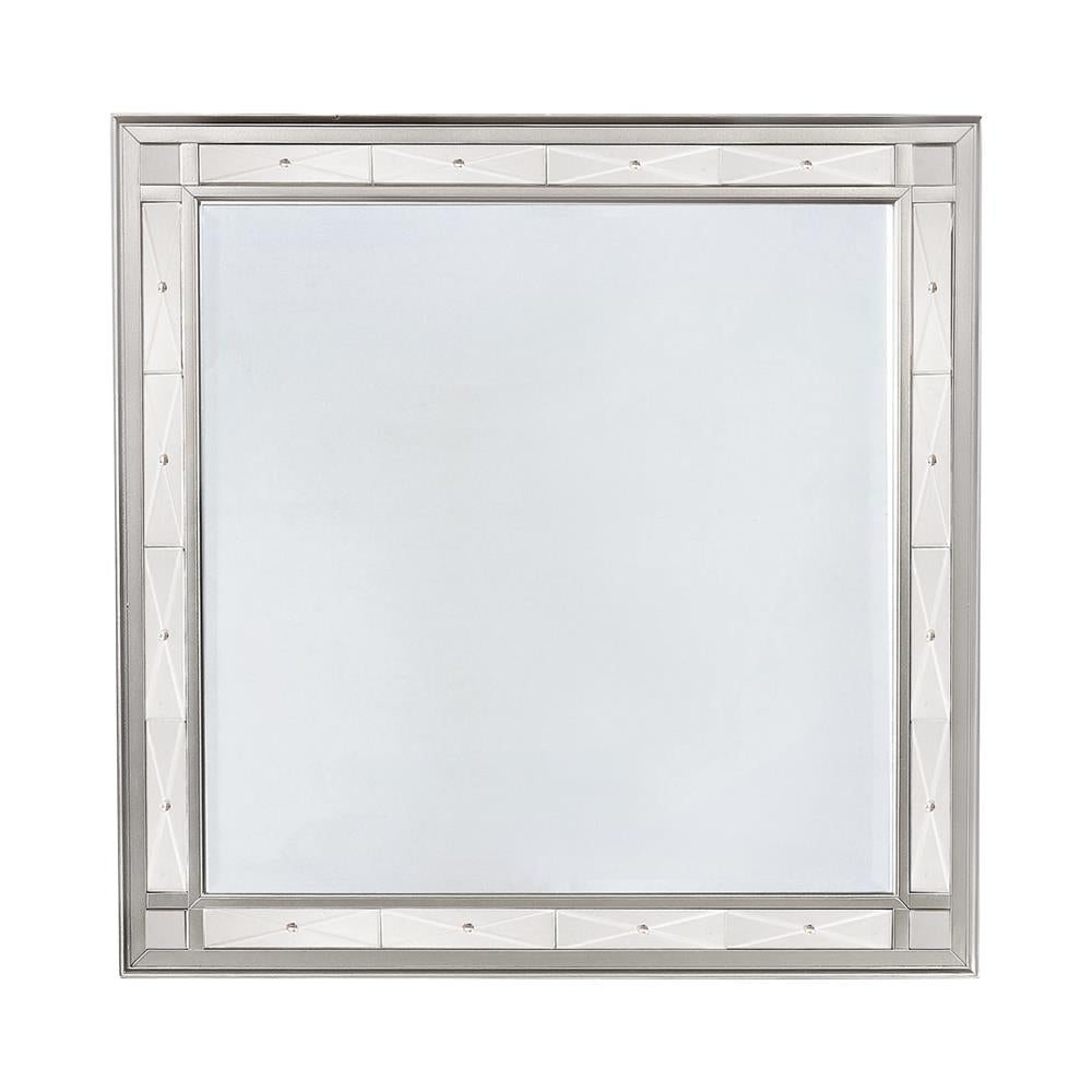 Leighton Beveled Dresser Mirror Metallic Mercury Half Price Furniture