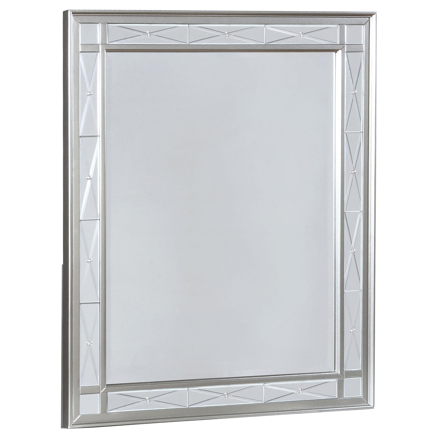 Leighton Vanity Mirror Metallic Mercury Half Price Furniture