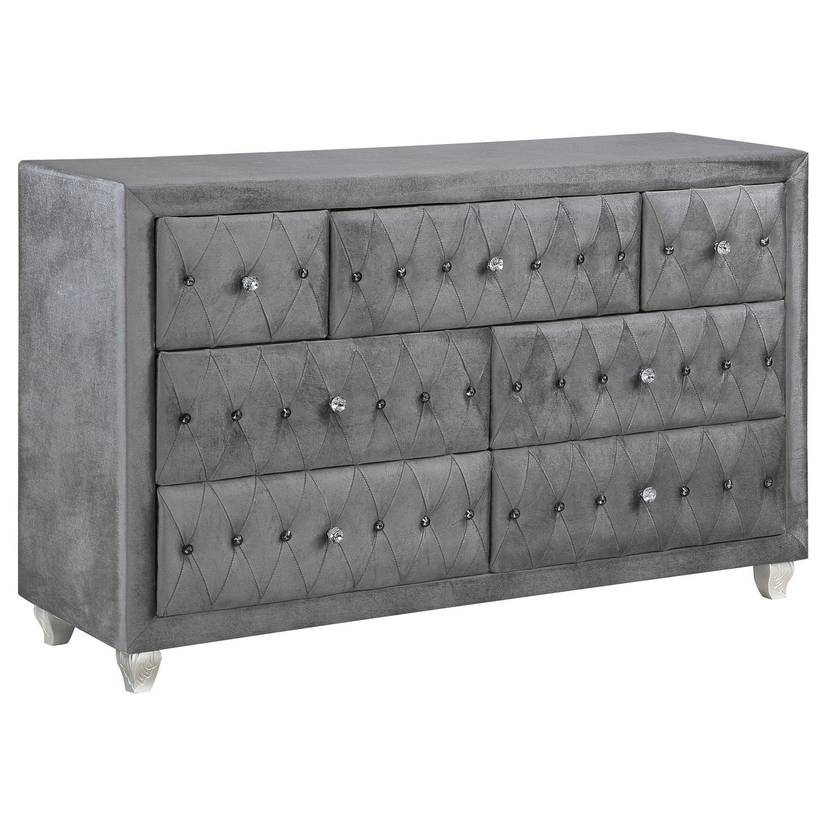 Deanna 7-drawer Rectangular Dresser Grey Deanna 7-drawer Rectangular Dresser Grey Half Price Furniture