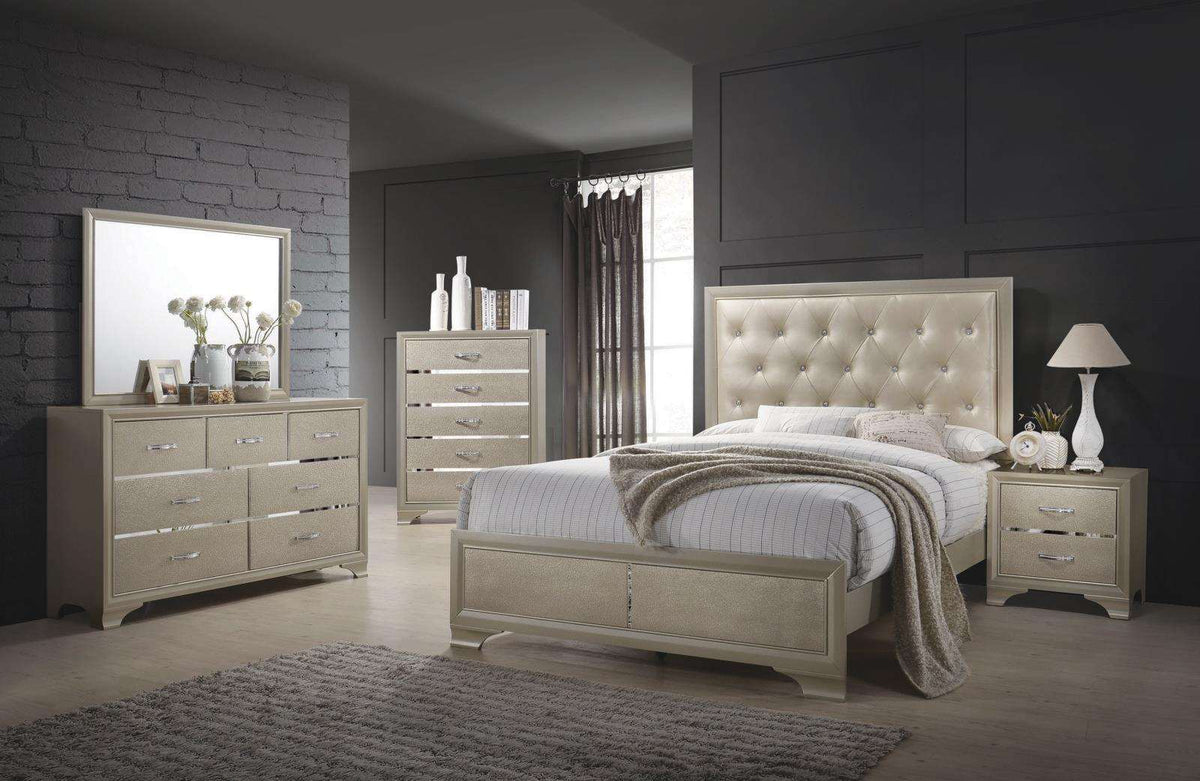 205291Q S4 Q 4PC SET (Q.BED,NS,DR,MR) - Bedroom Set - Half Price Furniture