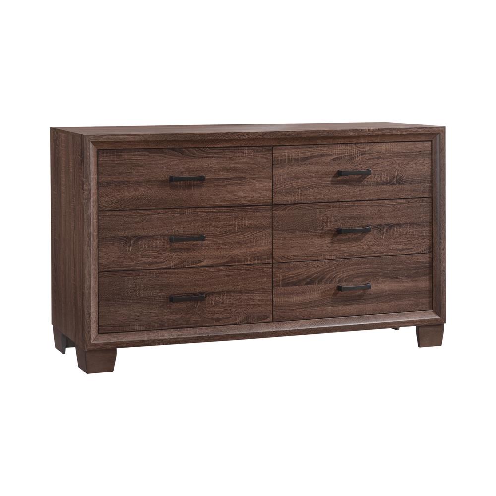 Brandon 6-drawer Dresser Medium Warm Brown Brandon 6-drawer Dresser Medium Warm Brown Half Price Furniture