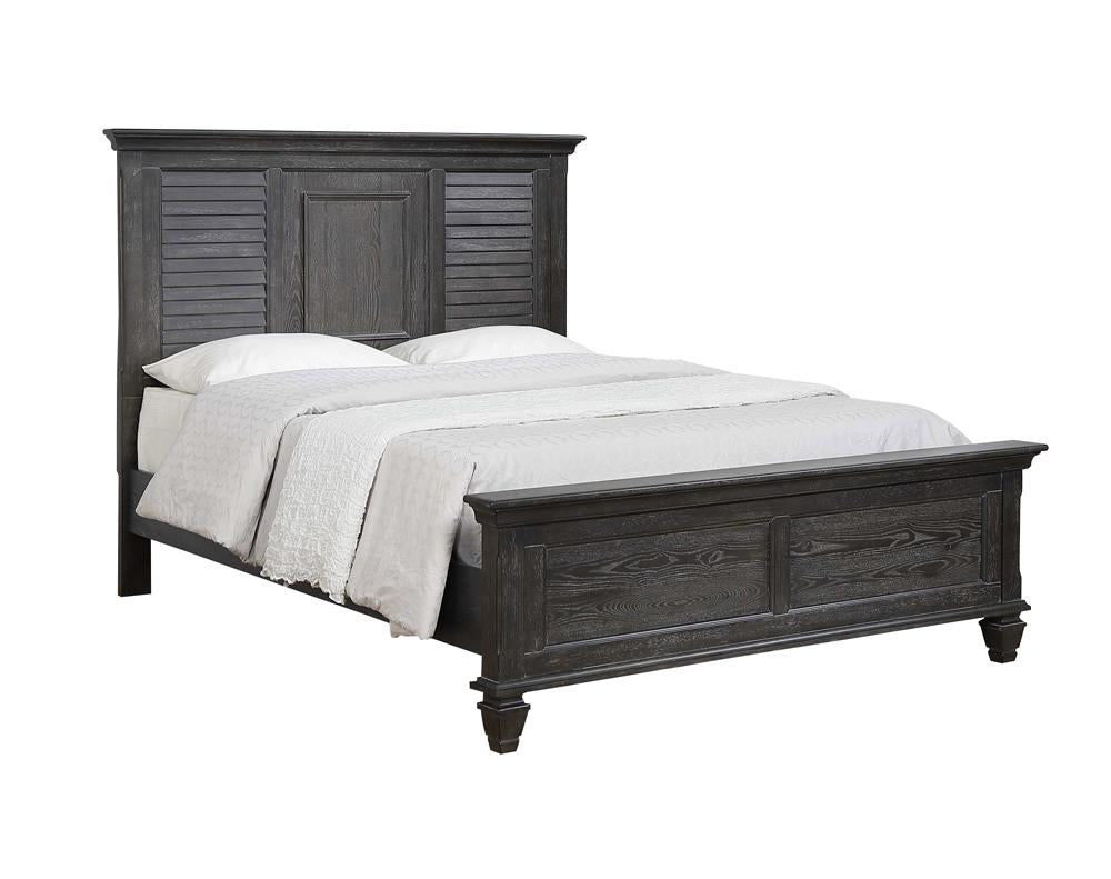 Franco Eastern King Panel Bed Weathered Sage Franco Eastern King Panel Bed Weathered Sage Half Price Furniture