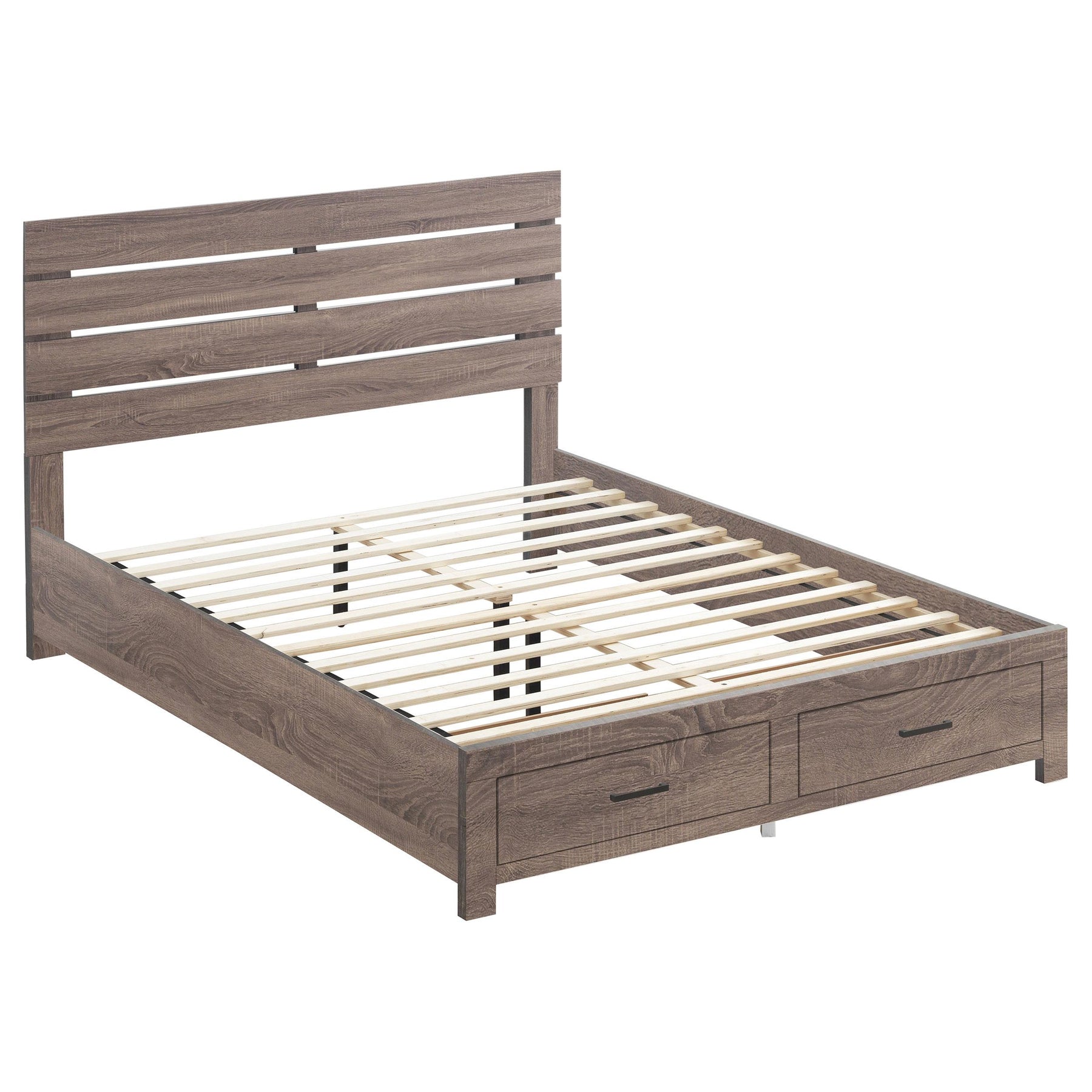 Brantford Eastern King Storage Bed Barrel Oak Half Price Furniture