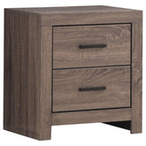 Brantford 2-drawer Nightstand Barrel Oak Brantford 2-drawer Nightstand Barrel Oak Half Price Furniture