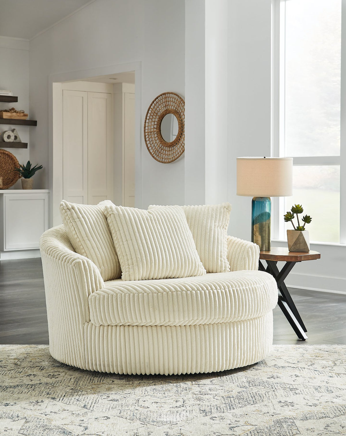 Lindyn Oversized Swivel Accent Chair  Half Price Furniture