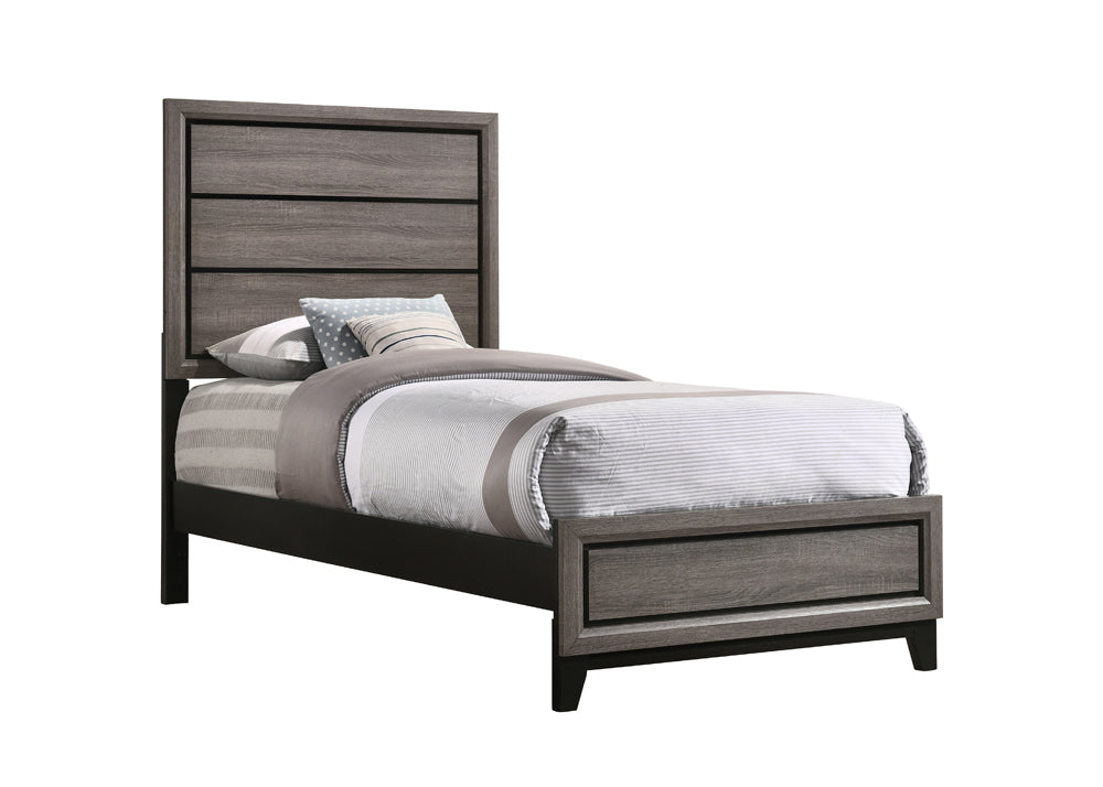 Watson Bedroom Set Grey Oak - Youth Bedroom Set - Half Price Furniture