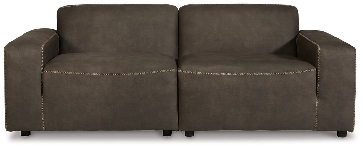 Allena 2-Piece Sectional Loveseat Half Price Furniture