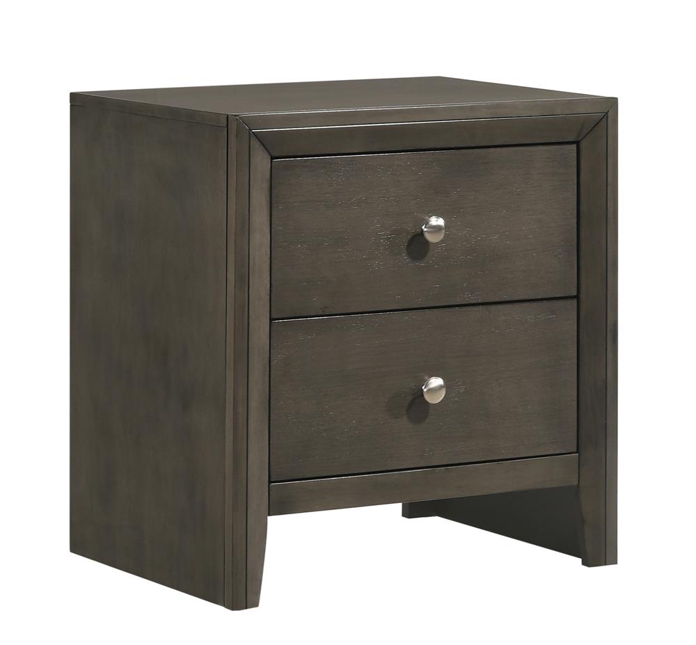 Serenity 2-drawer Nightstand Mod Grey Serenity 2-drawer Nightstand Mod Grey Half Price Furniture