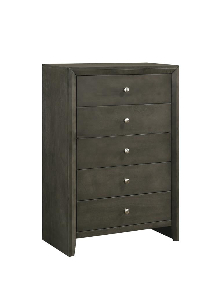 Serenity 5-drawer Chest Mod Grey Serenity 5-drawer Chest Mod Grey Half Price Furniture