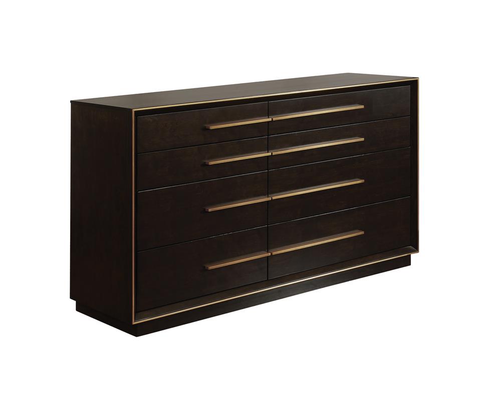 Durango 8-drawer Dresser Smoked Peppercorn  Las Vegas Furniture Stores