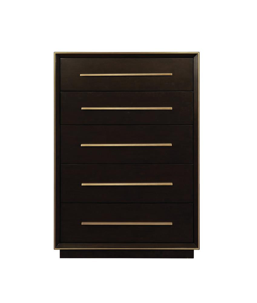 Durango 5-drawer Chest Smoked Peppercorn Half Price Furniture