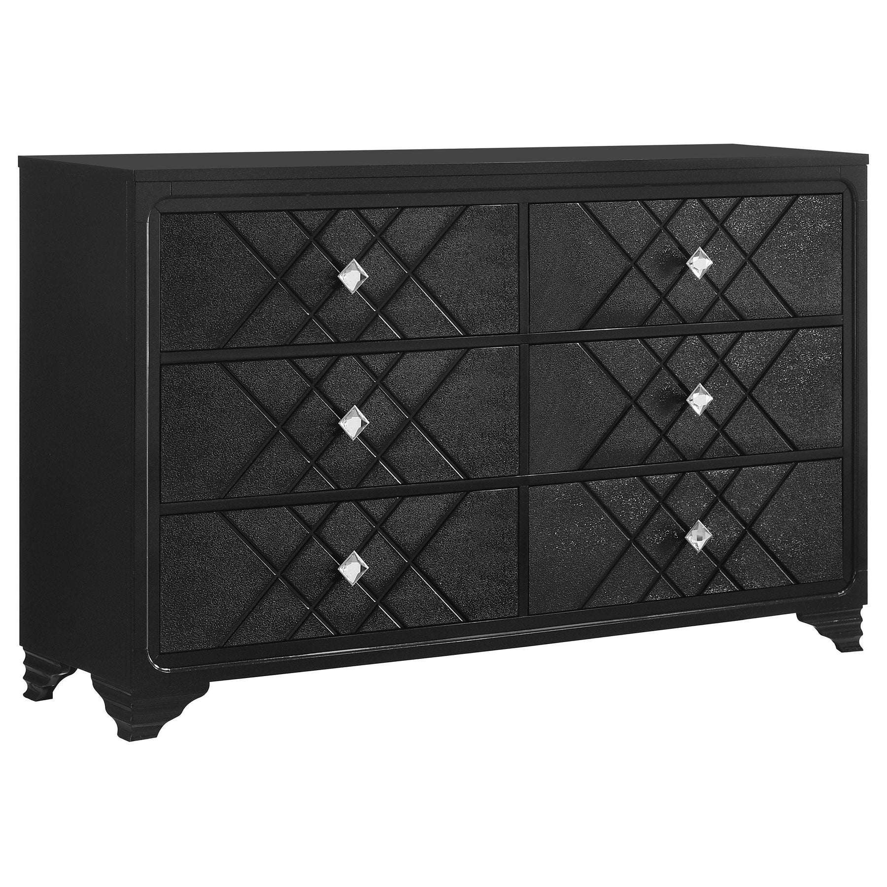 Penelope 6-drawer Dresser Black Penelope 6-drawer Dresser Black Half Price Furniture