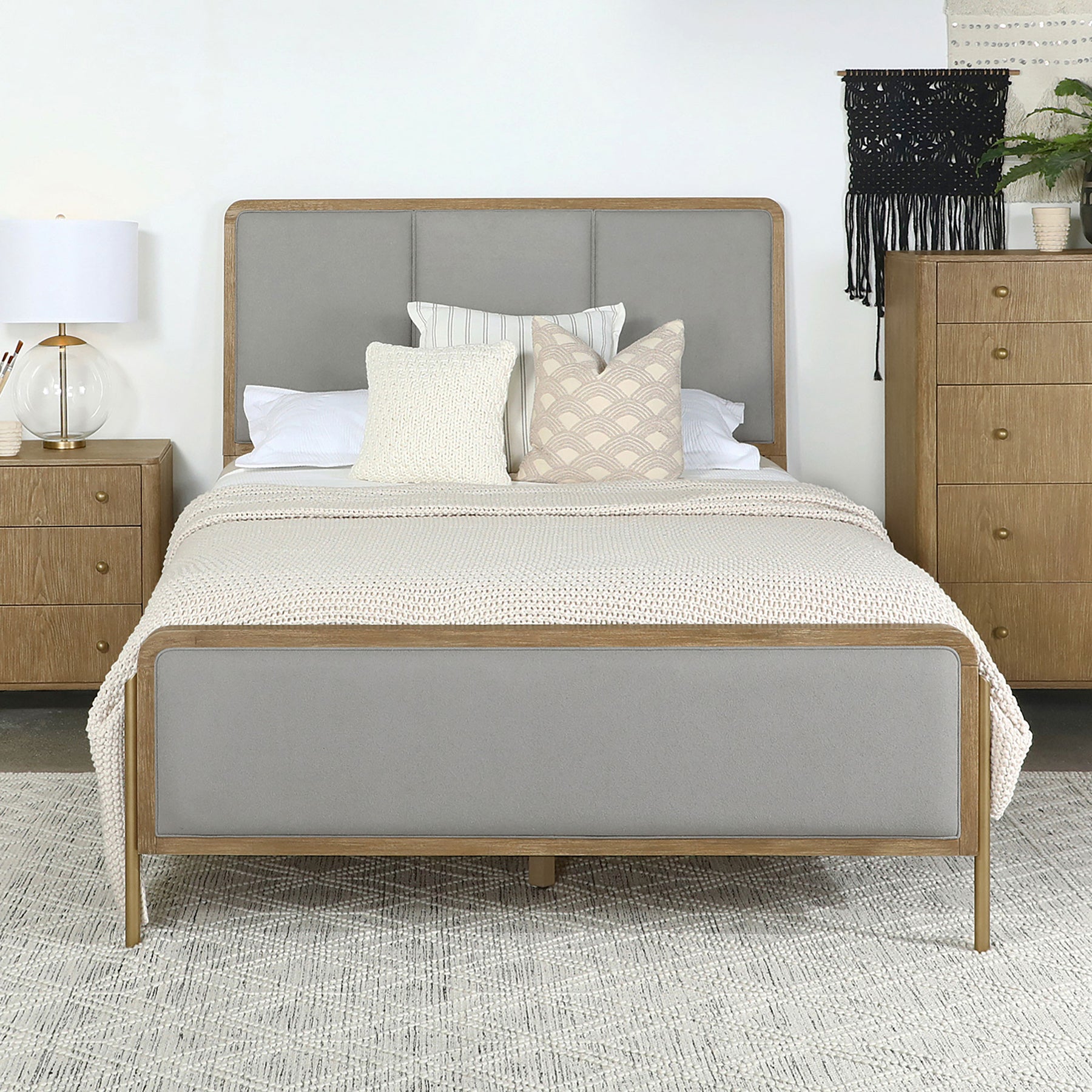 Arini Upholstered Panel Bed - Bed - Half Price Furniture
