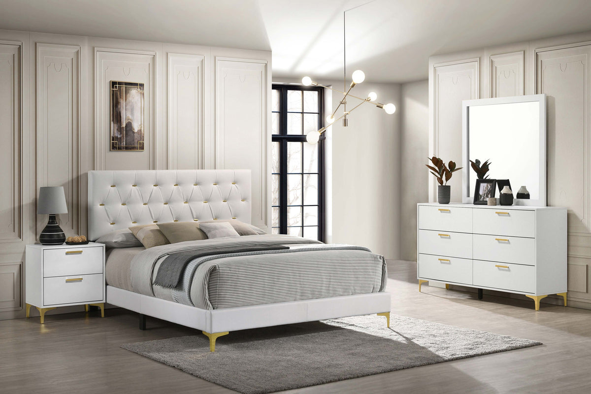 Kendall Bedroom Set White  Las Vegas Furniture Stores