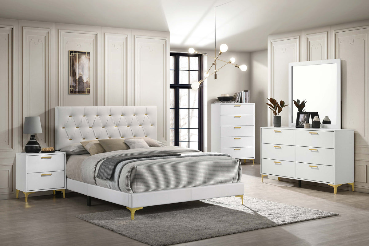Kendall Bedroom Set White - Half Price Furniture