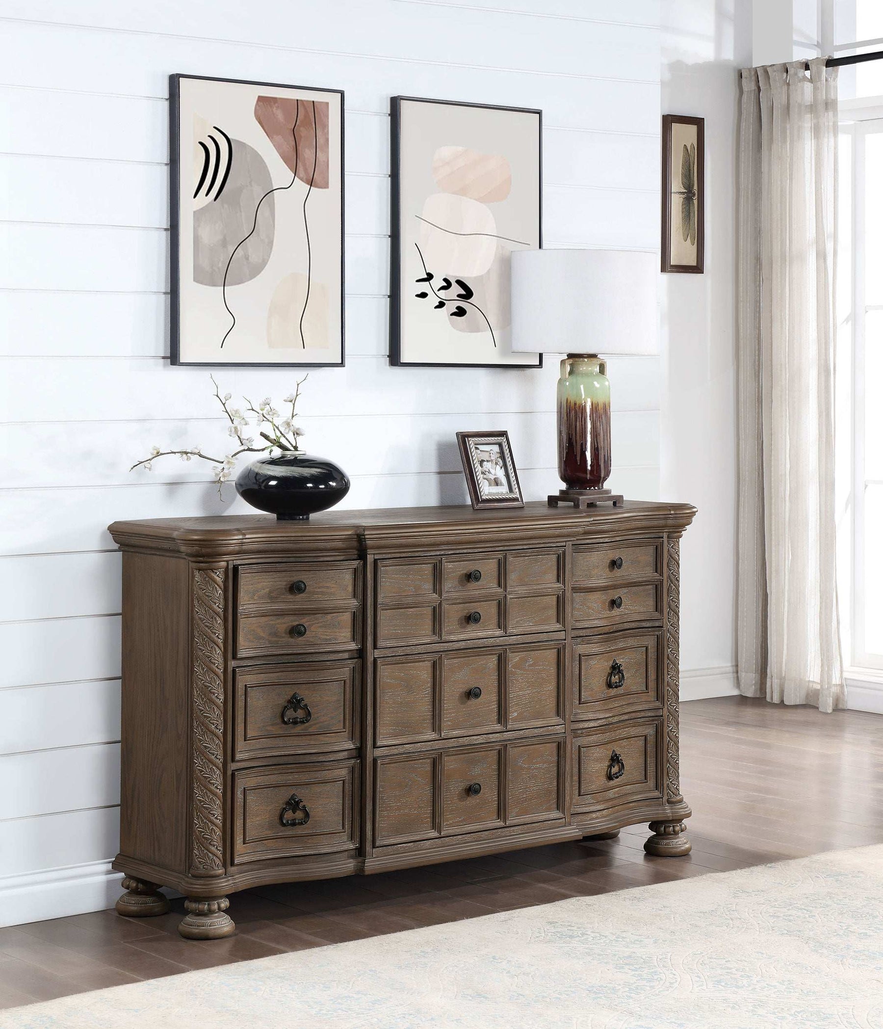 Emmett 9-drawer Dresser Walnut Half Price Furniture