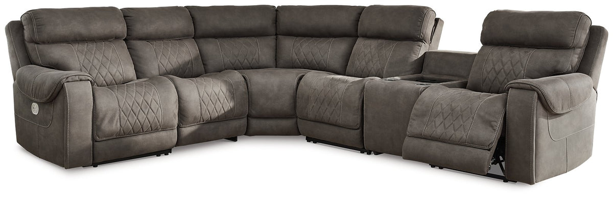 Hoopster 6-Piece Power Reclining Sectional  Las Vegas Furniture Stores