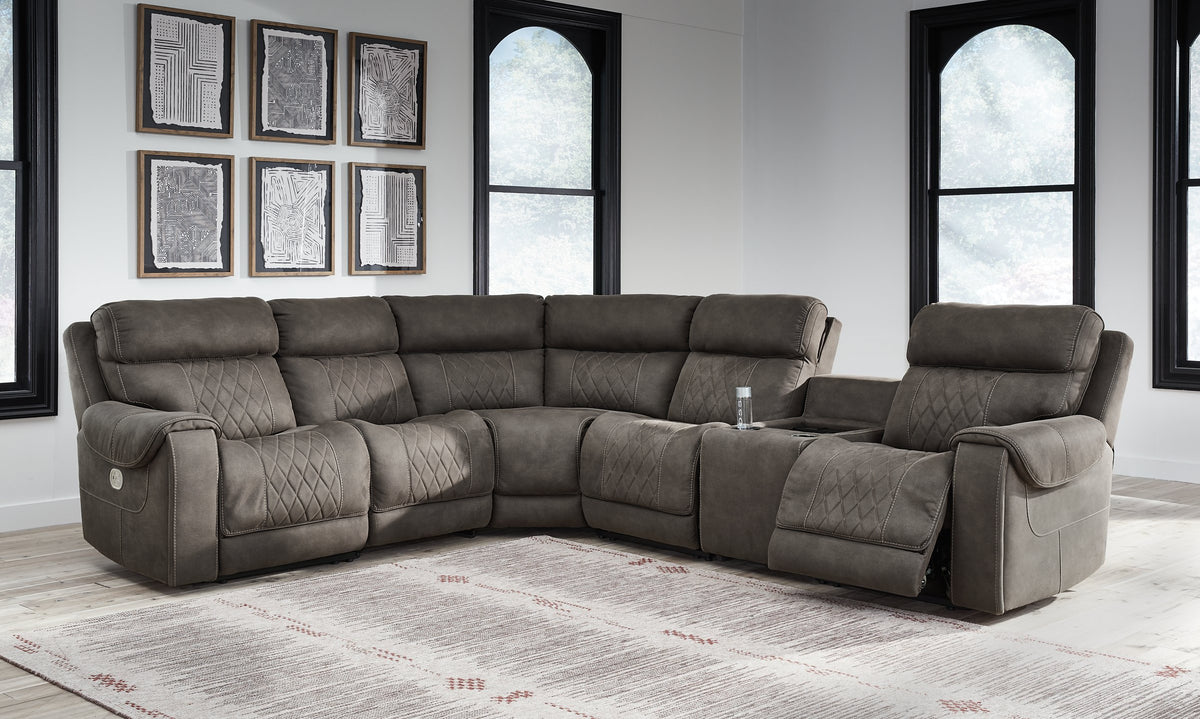Hoopster 6-Piece Power Reclining Sectional - Half Price Furniture