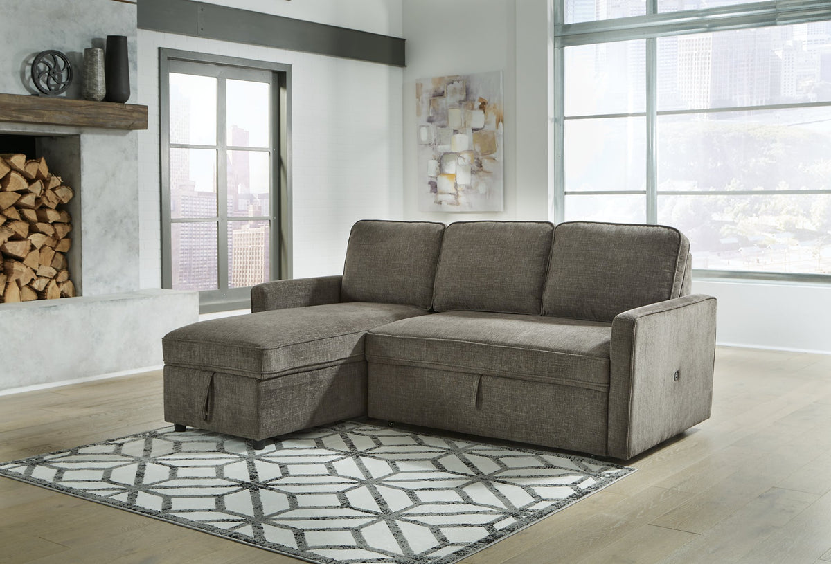Kerle 2-Piece Sectional with Pop Up Bed - Half Price Furniture