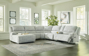 McClelland Reclining Sectional with Chaise - Half Price Furniture