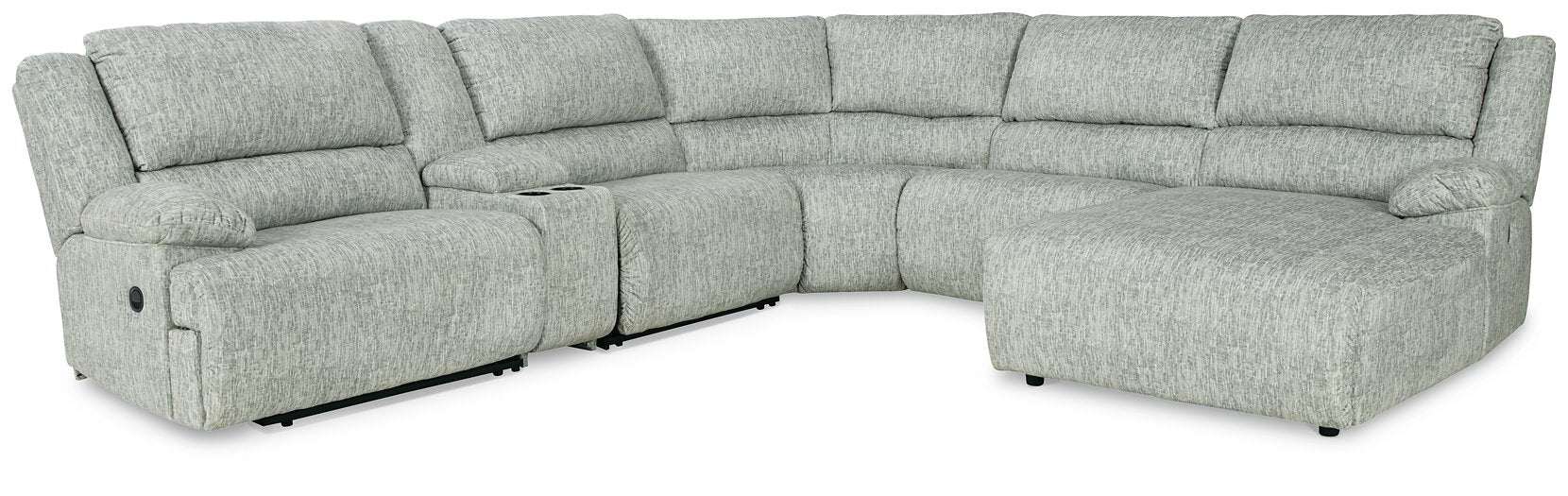 McClelland Reclining Sectional with Chaise - Half Price Furniture