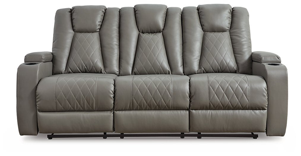 Mancin Reclining Sofa with Drop Down Table  Half Price Furniture