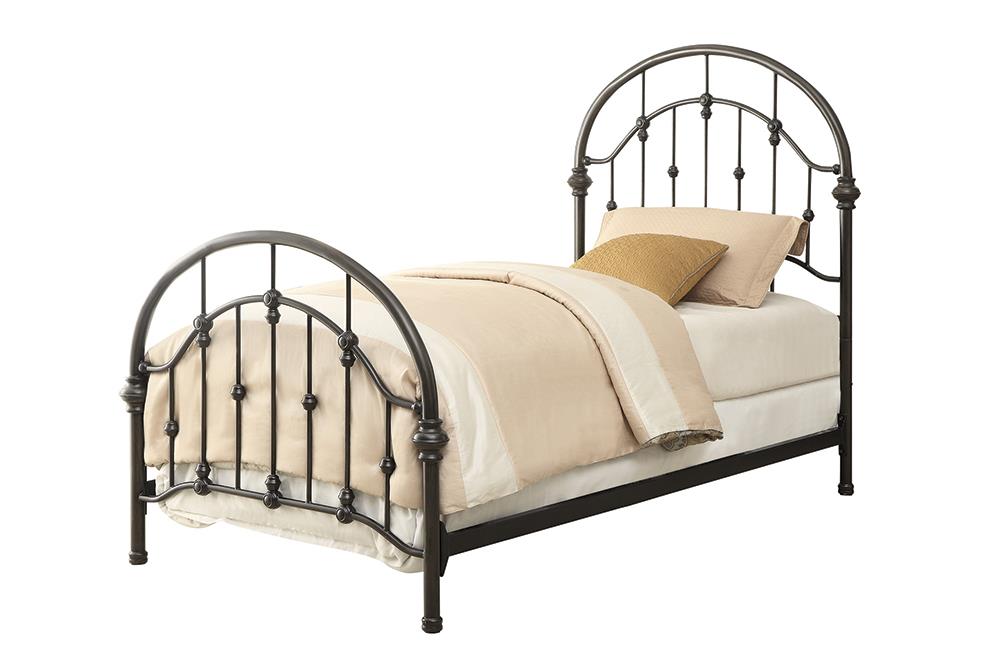Rowan Twin Bed Dark Bronze Half Price Furniture