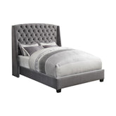 Pissarro California King Tufted Upholstered Bed Grey Pissarro California King Tufted Upholstered Bed Grey Half Price Furniture
