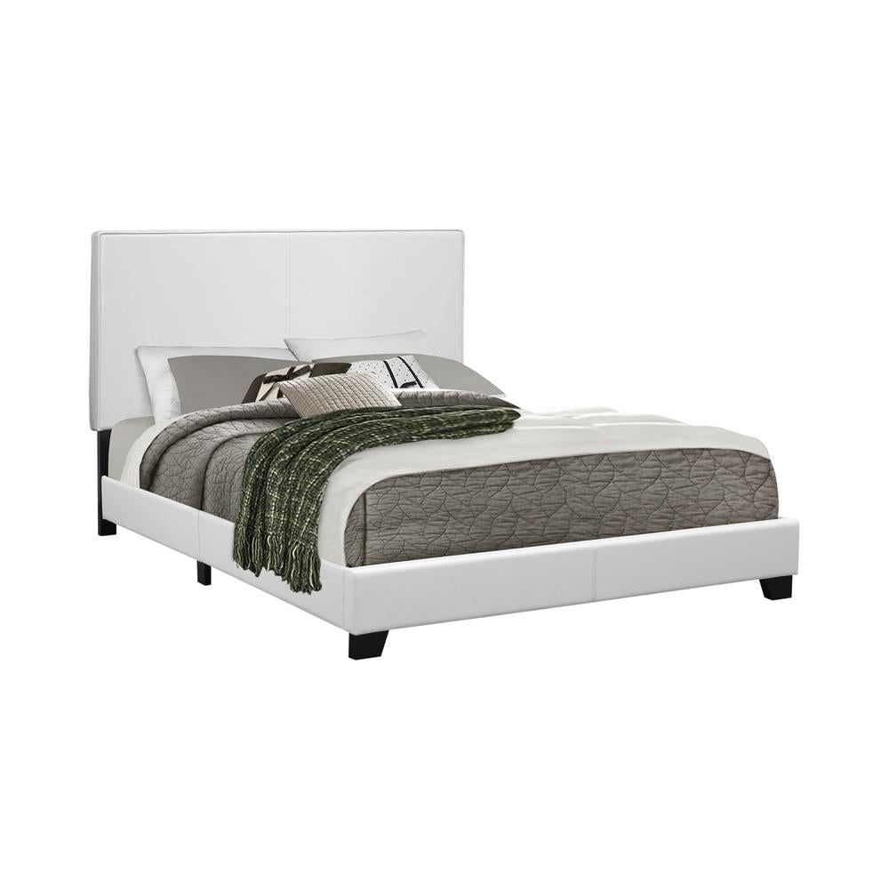 Mauve Full Upholstered Bed White  Las Vegas Furniture Stores